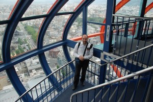 Sadi Evren SEKER at Kyoto Tower, Japan